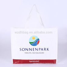 Épaisseur tissée promotionnelle réutilisable réutilisable réutilisable de sac d&#39;emballage de polypropylène pp pour le supermarché